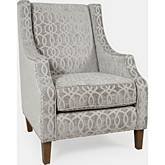 Quinn Accent Chair in Dove Grey Fabric